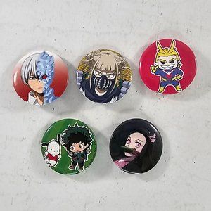 Anime Button Pin Lot My Hero Academia Sanrio Demon Slayer